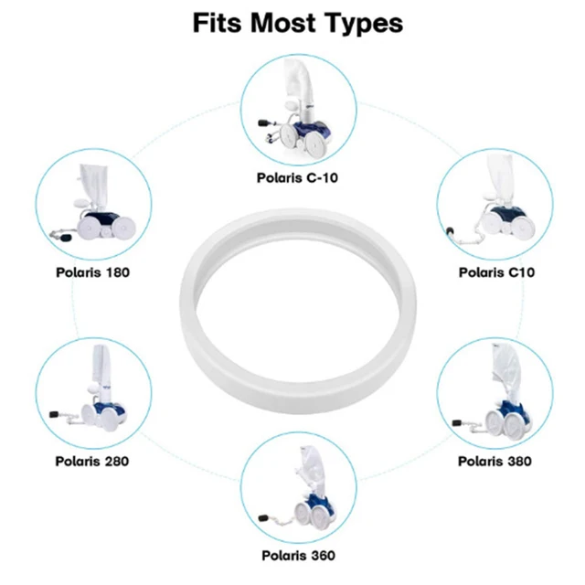 3 db Fehér Gumi Medence Tisztítója Minden Célú Gumiabroncs C10 C-10 Csere Zodiac Számára A Polaris 180 280 360 380 Szerszám Kiegészítők - Image 4