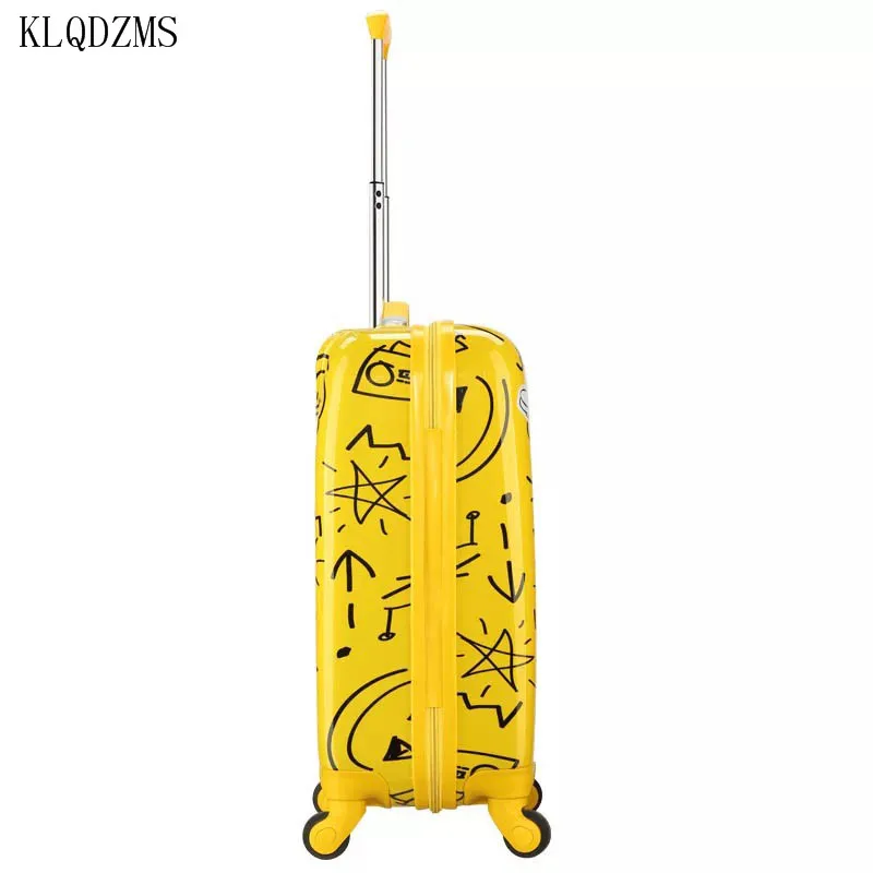 KLQDZMS мультфильм мышь 20 дюймов прокатки багаж Спиннер бренд путешествия чемодан на колесах унисекс чемодан