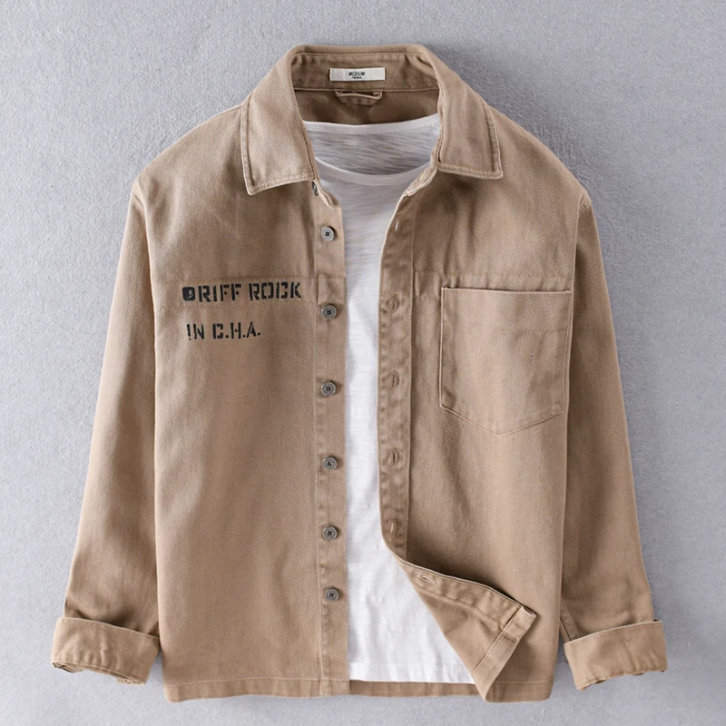 

Designer new arrival pure cotton men shirts of jacket casual fashion shirt for men solid comfortable shirt mens chemise tops