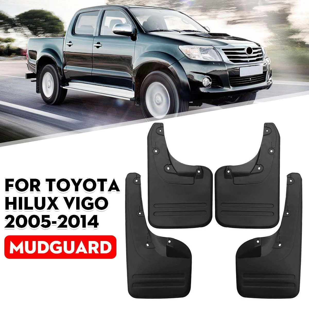 Guardabarros Hilux Vigo, guardabarros, accesorios para coche|Guardabarros| AliExpress