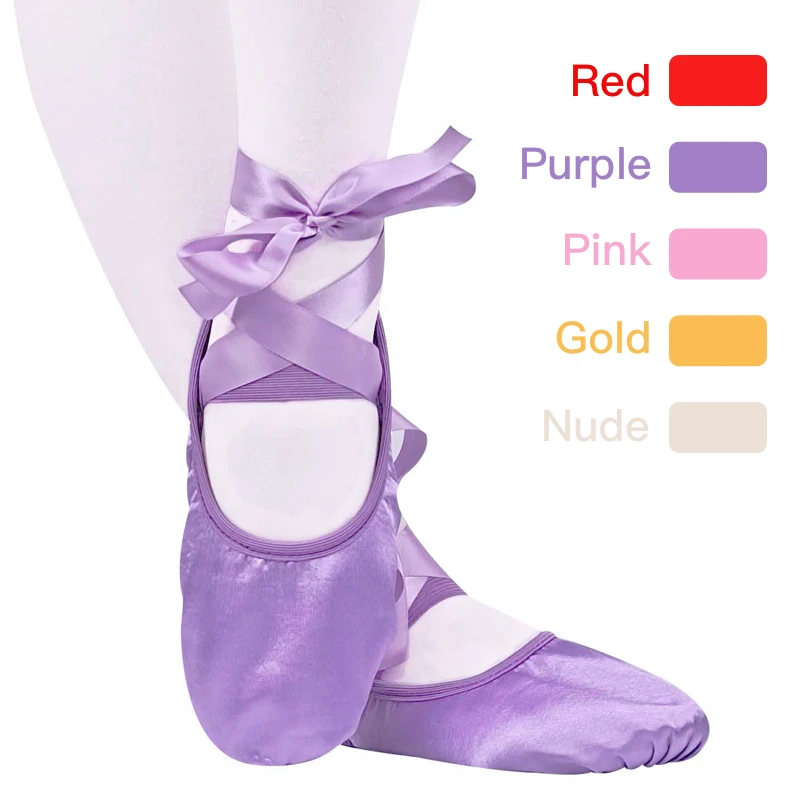 Ballet-Shoes Ribbon Ballerina Professional Girls Ladies Adult And Yukigaga Women