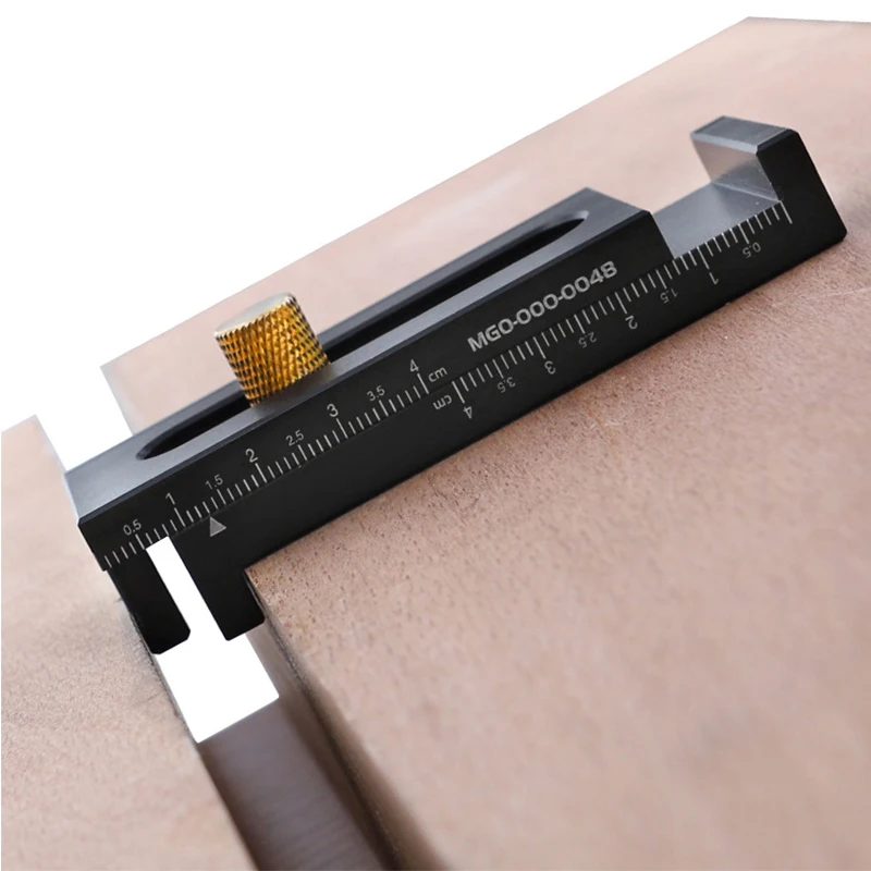 

Woodworking Table Saw Gap Slot Regulator Slot Ruler Make The Mortise and Tenon Movable Measuring Block Length Compensation Tool