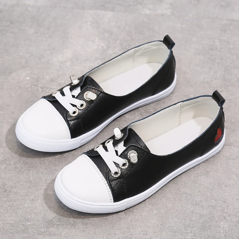 Sapato feminino zapatos mujer; Новинка года; женская обувь для тенниса; спортивная обувь; Tenis Blancos; Прогулочные кроссовки на плоской подошве; Tenis Plataforma 7 - Цвет: Черный