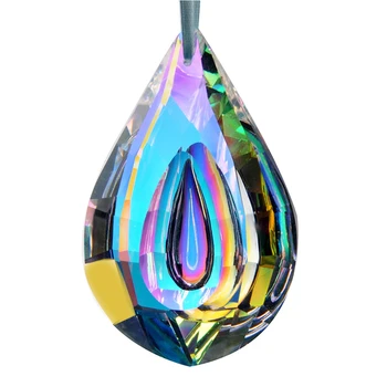 

76mm Colorful Chandelier Glass Crystals Lamp Prisms Parts Hanging Drop Pendant