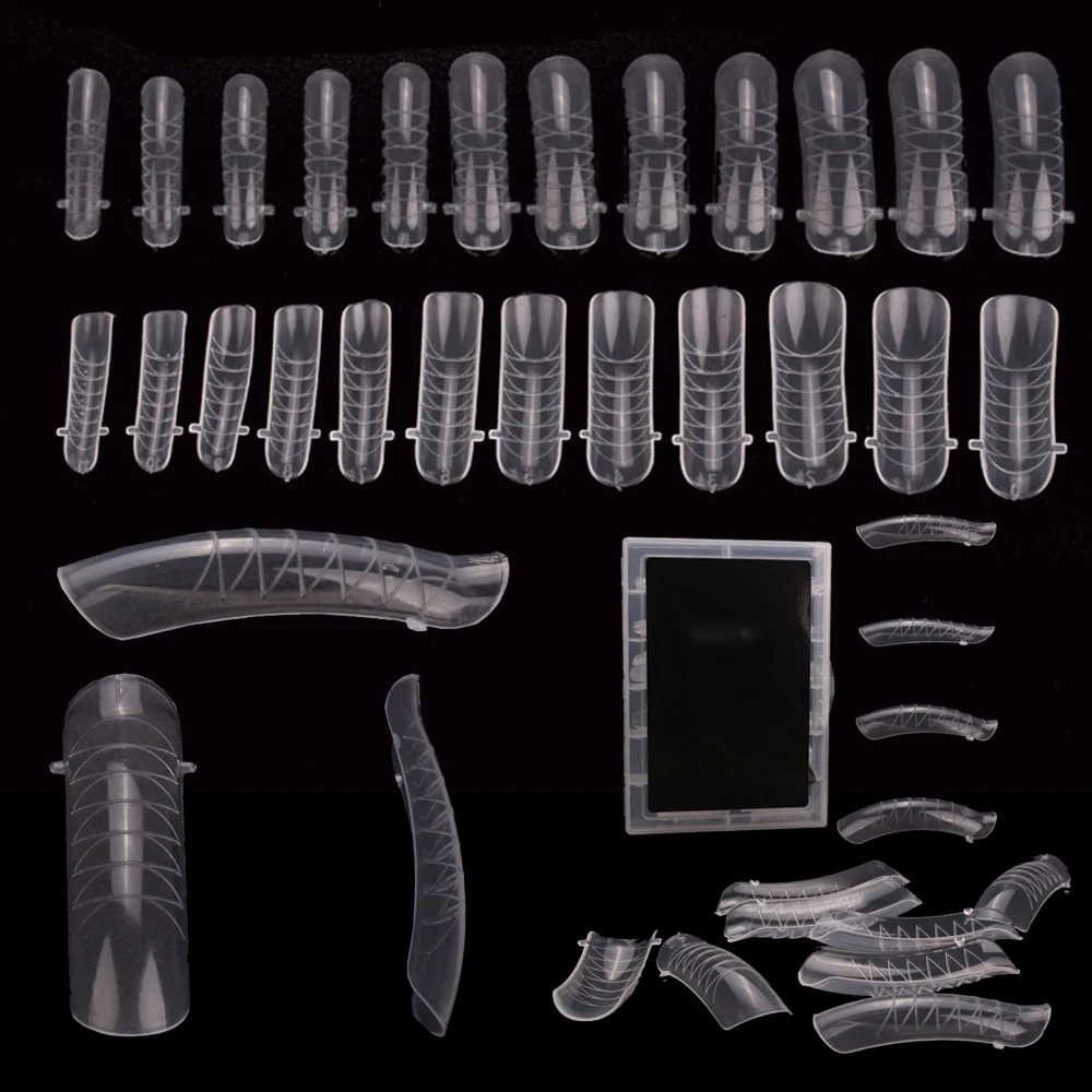 Hot Sale 120PCS Transparent Full Cover False Nail Art Tips Extension False fake Nails for nail polish Tool