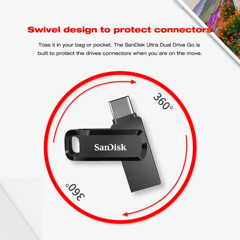 Sandisk Dual OTG SDDDC3 USB 3,1 type-C флеш-накопитель 256 ГБ 128 Гб 64 ГБ 32 ГБ USB флеш-накопитель типа C для смартфонов/ПК