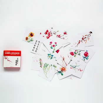 

40pcs/pack cute Flower season Memo pad Stickers Posted It Kawaii Planner Scrapbooking Stationery Sticker Escolar School Supplies