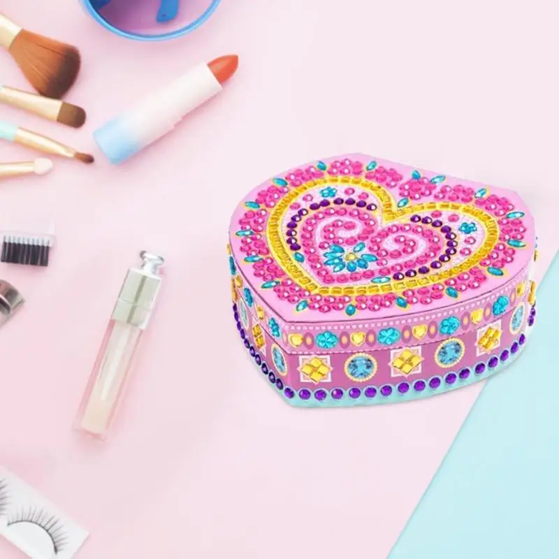 DIY Специальная Алмазная картина в форме сердца коробка для хранения ювелирных изделий рождественские подарки для детей подружки ручной работы подарок