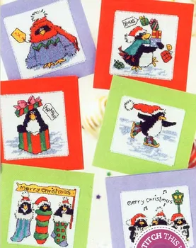 

CD004 14ct Cross Stitch Kit Card Package Greeting Card Needlework Embroidery Crafts Counted Cross-Stitching Kits Christmas Gift