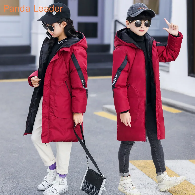 Jacket For Girls New Winter Children's Clothing Boys Hooded Parkas Girls Down Cotton Thicken Coat Outerwear Teenage Kid Clothes