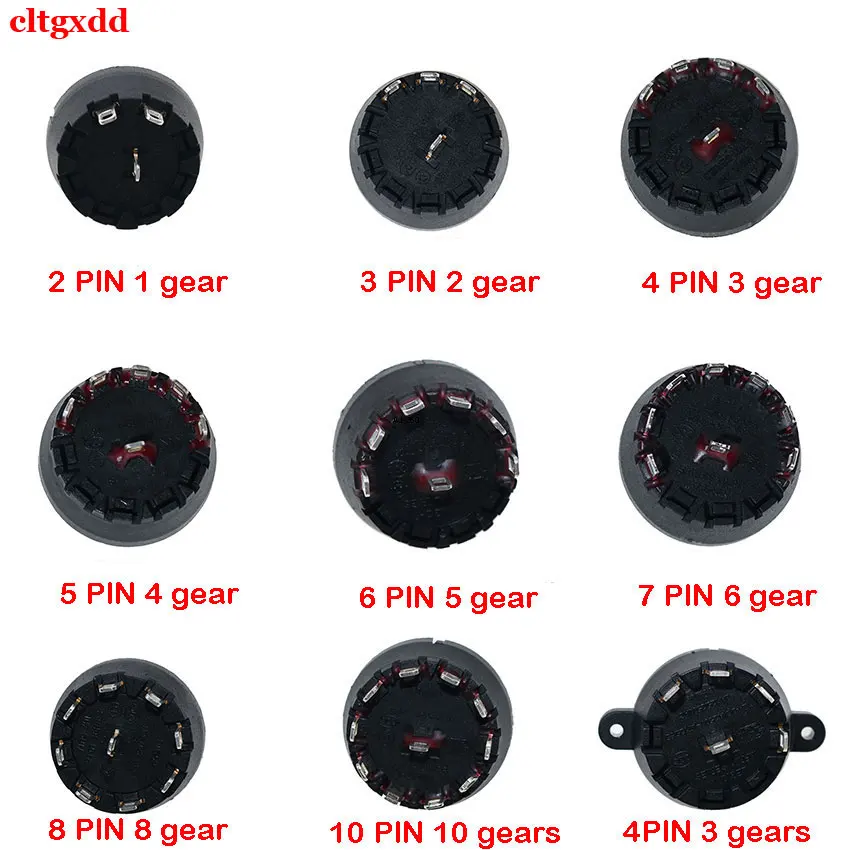 

cltgxdd 1piece Juicer Blender High Temperature Resistant Rotary Gear Switch 2-3-4-5-6-7-8-10 Band Knob Switch