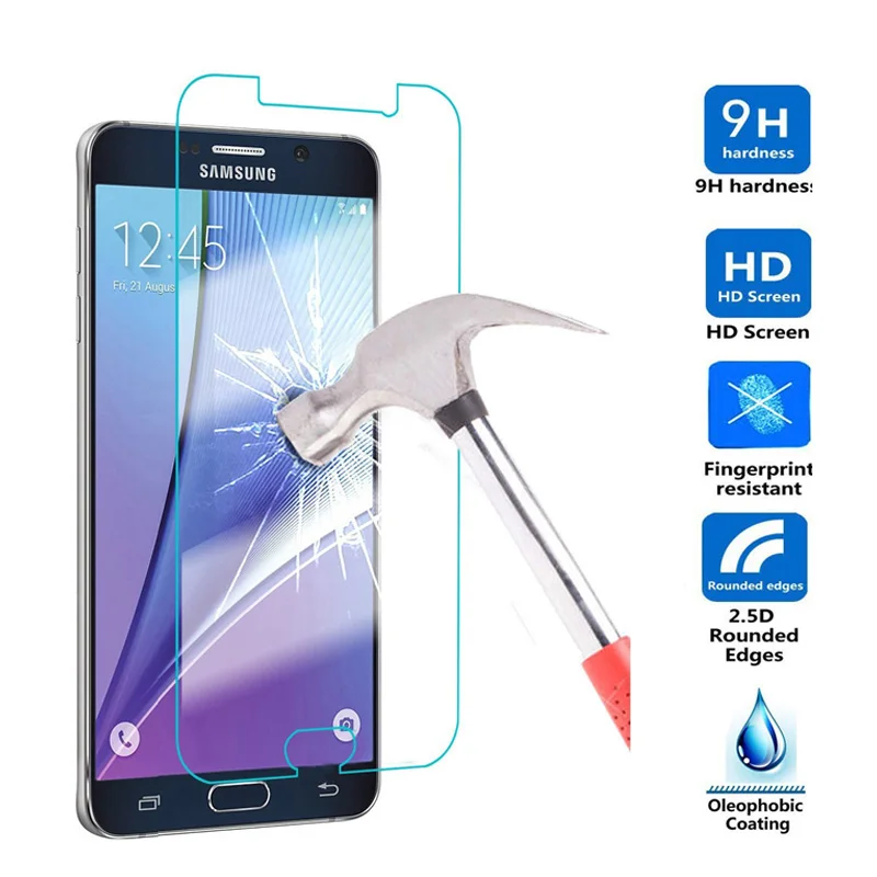 Защитное стекло 2.5D закаленное для Samsung Galaxy A30/A40/A50/J5/J7/J2 Prime/J3/J4/J6 Plus 2018|Защитные