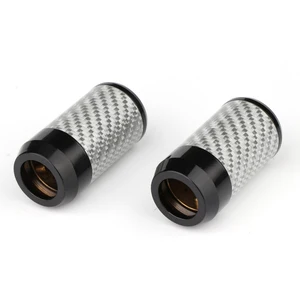 Image 4 - 4Pcs Hifi Messing Carbon Faser Hosen Boot Y Splitter Lautsprecher Messing Audio Kabel Draht Hose