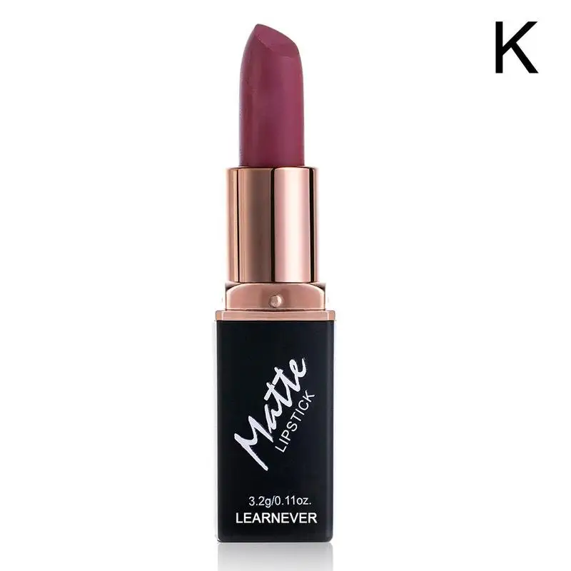 Lips Makeup 12 Colors Lipstick Long Lasting Moisturizing Lip Stick Cosmetic Velvet Lipstick Red Lip Matte Lipstick Waterproof - Цвет: K