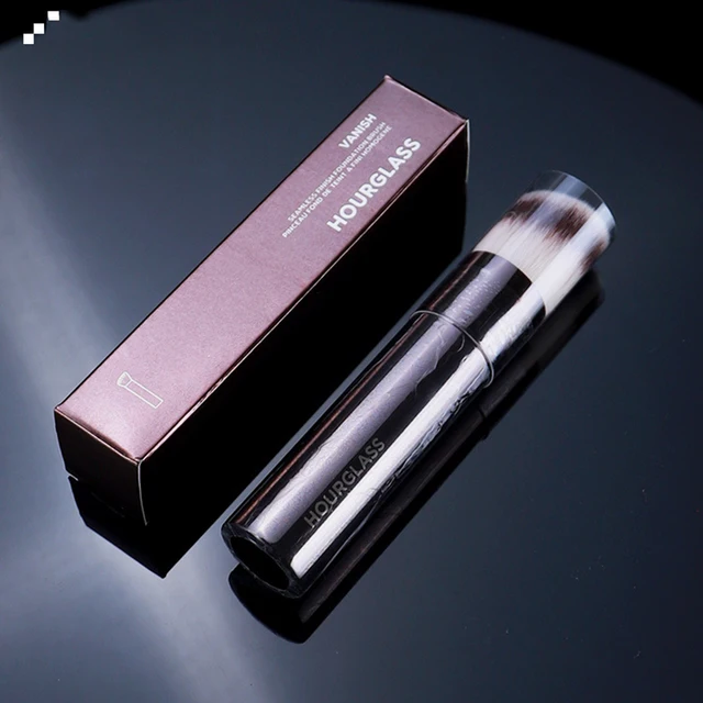 HOURGLASS Full Set Of Makeup Brushes Blush Powder Foundation Contour Eye Shadow Concealer EyeLiner Smudger Metal Handle Brushes Finish