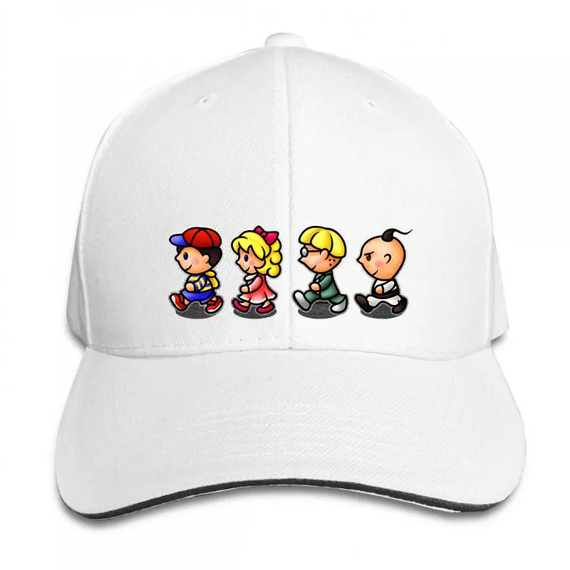 Бейсбольная кепка Earthbound для мужчин и женщин, Кепка-Дальнобойщик, модная Регулируемая Кепка - Цвет: 2-White