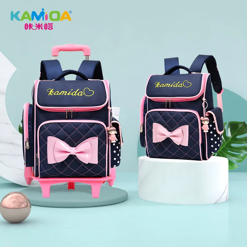 

Kamida New Style Schoolbag for Elementary School Students Women's CHILDREN'S Rucksack Breathable Waterproof Burden Relieving 1-6