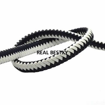 

5m/lot approx 11*6mm Flat Leather Cord Braid Rope Diy Jewelry Findings Accessories Fashion Jewelry Making Materials for Bracelet