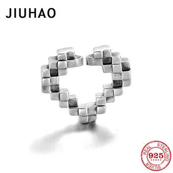 

Mosaic heart shape Hot sale 925 Sterling Silver DIY beads Fit fine Unisex X Rubber Bracelet Bangle For Women Men Top quality