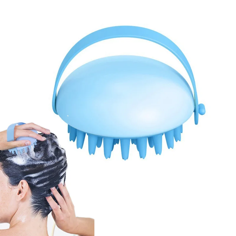 Head Massager Shampoo Brush, Outfit Upgrade Dry And Wet Hair Scalp Massage Brush, With Soft Silica Gel Brush,Massage Beauty Tool scalp massager shampoo brush кисть для отшелушивания