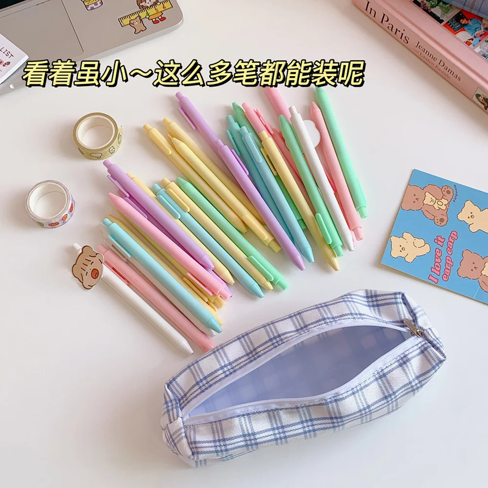 Sweet And Lovely Plaid Pattern Pencil Case Kawaii Pencil Bag Funny Pencilcase Cartoon Students School Supplies Cute Stationery Sweet And Lovely Plaid Pattern Pencil Case Kawaii Pencil Bag Funny Pencilcase Cartoon Students School Supplies Cute Stationery
