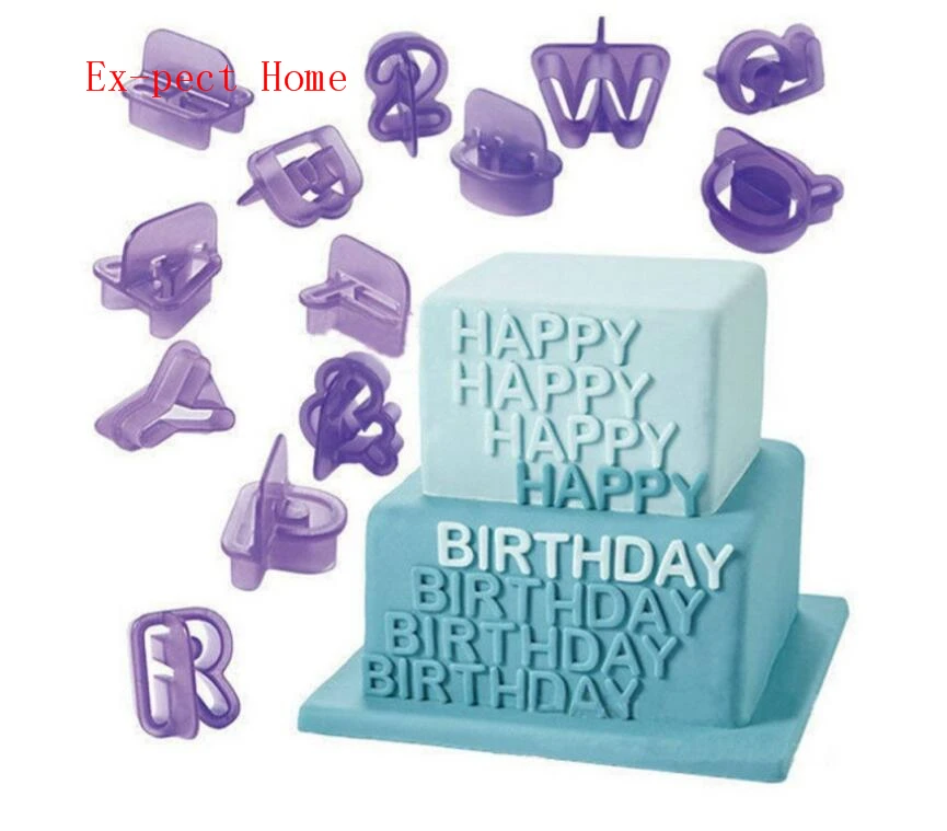

50set practical 40 pcs/set DIY A-Z English Letter 0-9 Number Cookie Molds Figure Fondant Cake Cutte Baking Decorating
