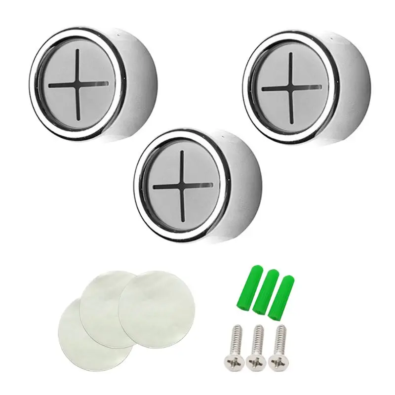 3 шт. самоклеющиеся круглый держатель для полотенец настенное крепление для мытья ткань зажим для ванной комнаты Y5GB
