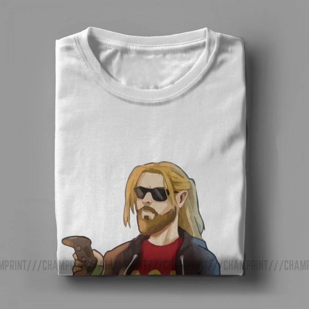 God Of Thunder Fat Thor Like Beer And футболки игровые мужские хлопок футболка с коротким рукавом размера плюс