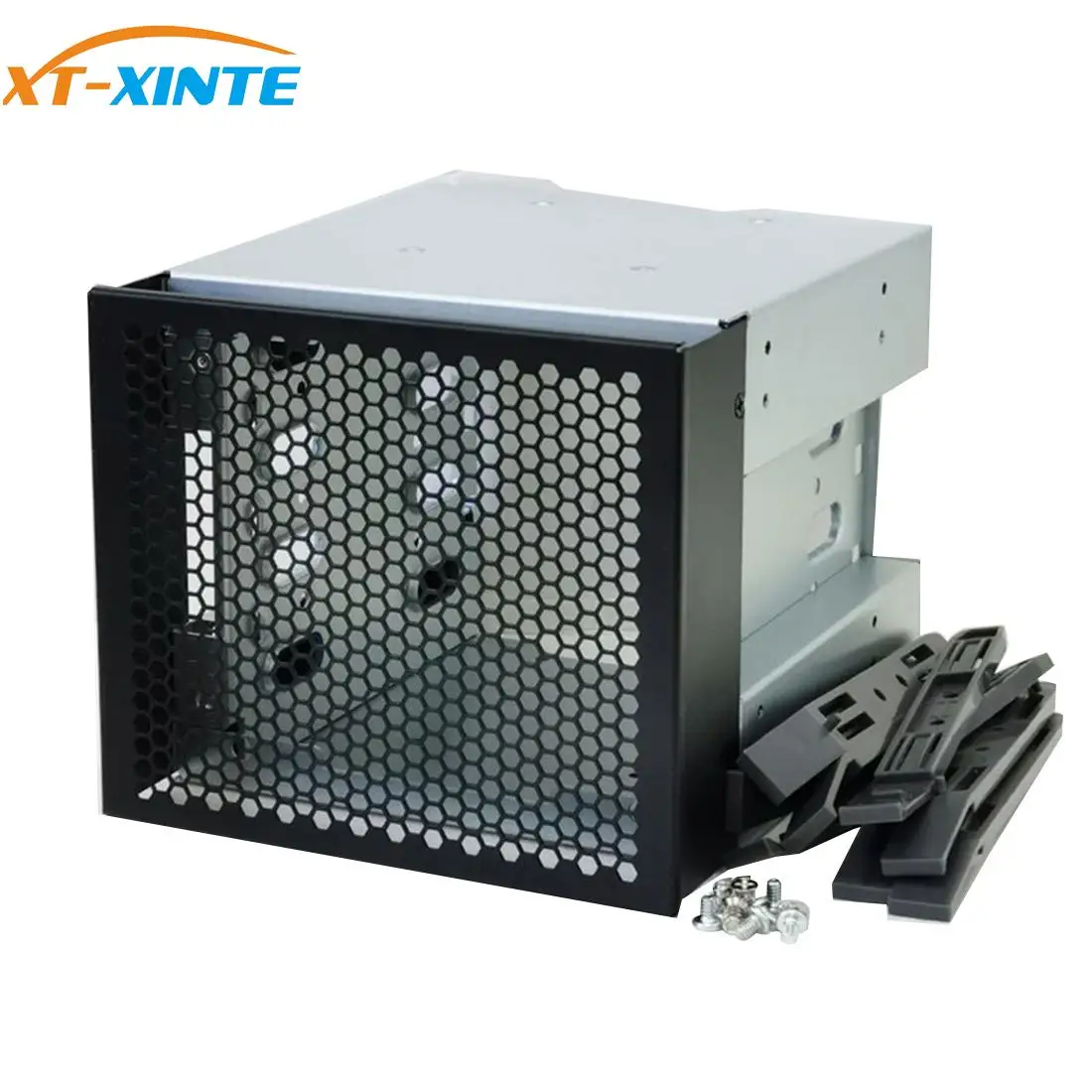 XTXINTE 5 Inch 3 x Optical Drive Bays to 4Bay 3.5 Inch SATA SAS HDD