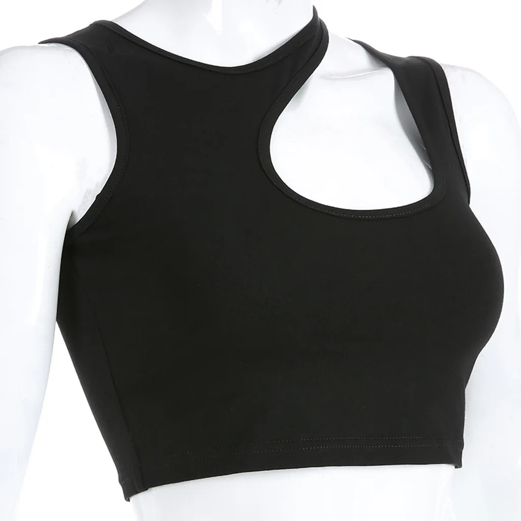 Summer Crop Tops Blusa Women Sleeveless Sexy Bandage T Shirt Top Fashion Black Lace Up Tank Top Tumblr Ladies#sw