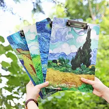 А4, картина маслом, буфер обмена, блокнот для записей, папка, доска, зажим, держатель для документов, школьные офисные канцелярские принадлежности, LX9A