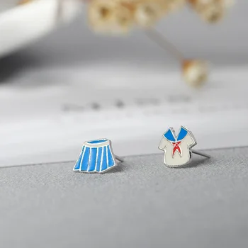 

925 Sterling Silver Stud Earrings For Women Wedding Female pendientes mujer moda eh1234