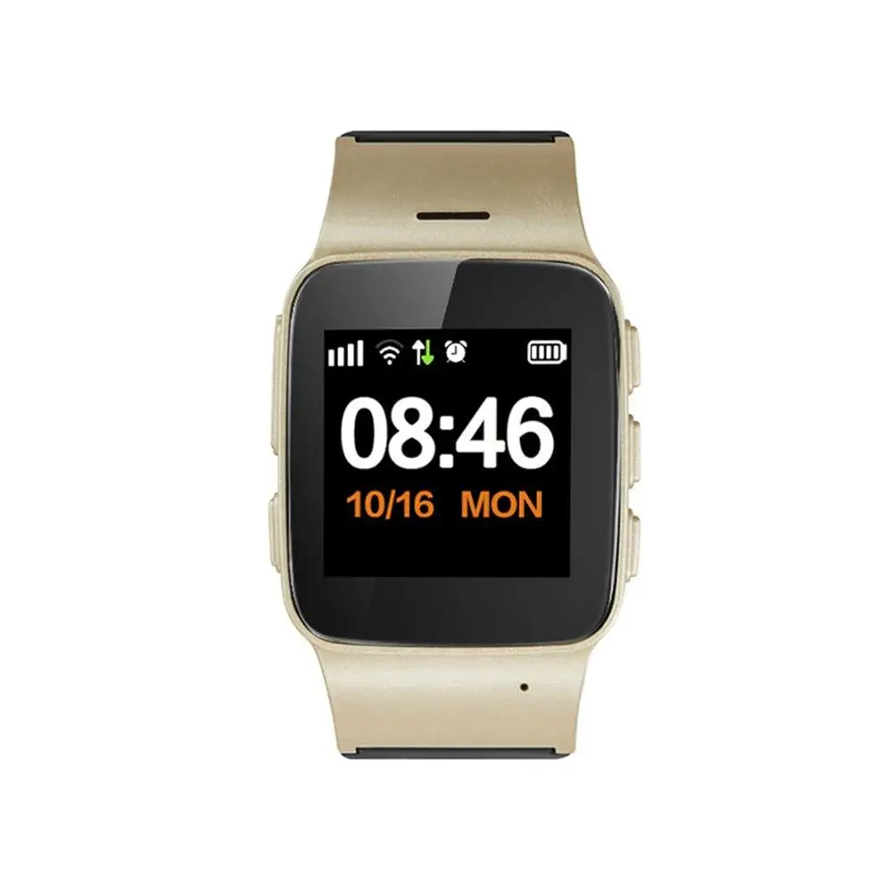 Шампанское D99+ 1.22 Inch Screen Smart Watch Elderly Children Smart Watch Phone SOS Anti-lost GPS Wifi Tracking Smartwatch - Цвет: Шампанское