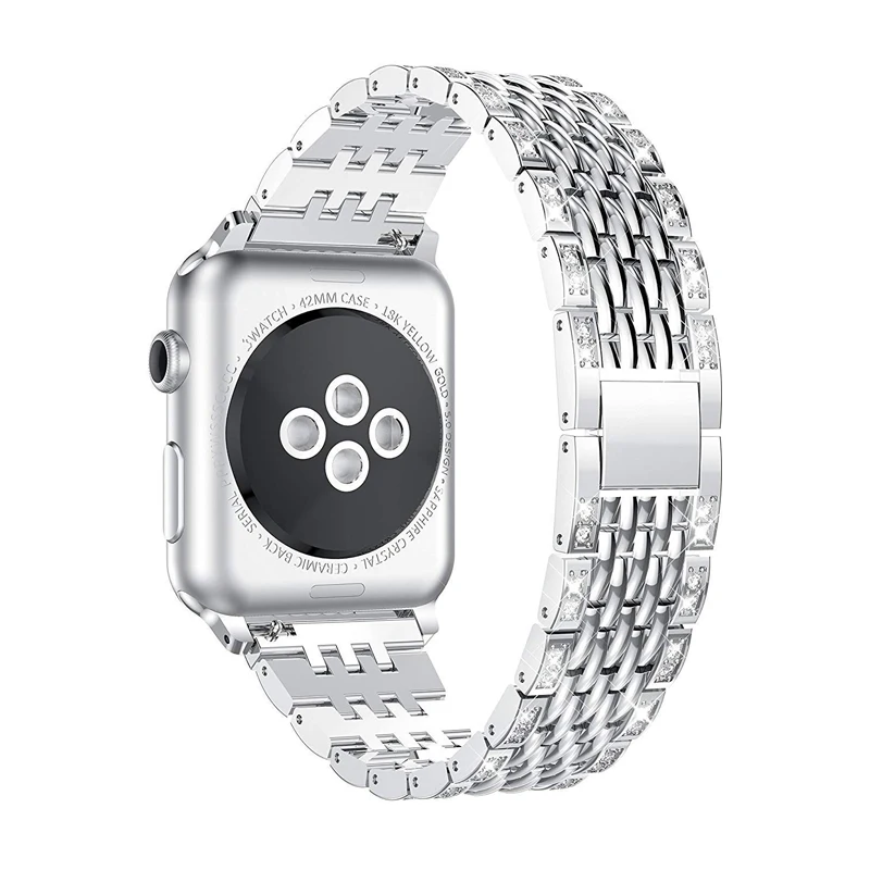 Металлический ремешок для Apple Watch Band 40 мм 38 42 44 звеньевой браслет из нержавеющей