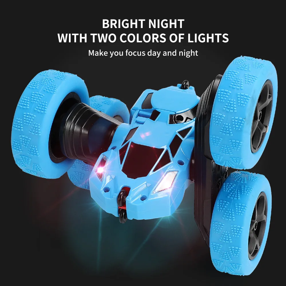 Double-sided Stunt Car 360-degree Rotating and Rolling High-speed Car Lights Children's RC Car Toys remote control car price