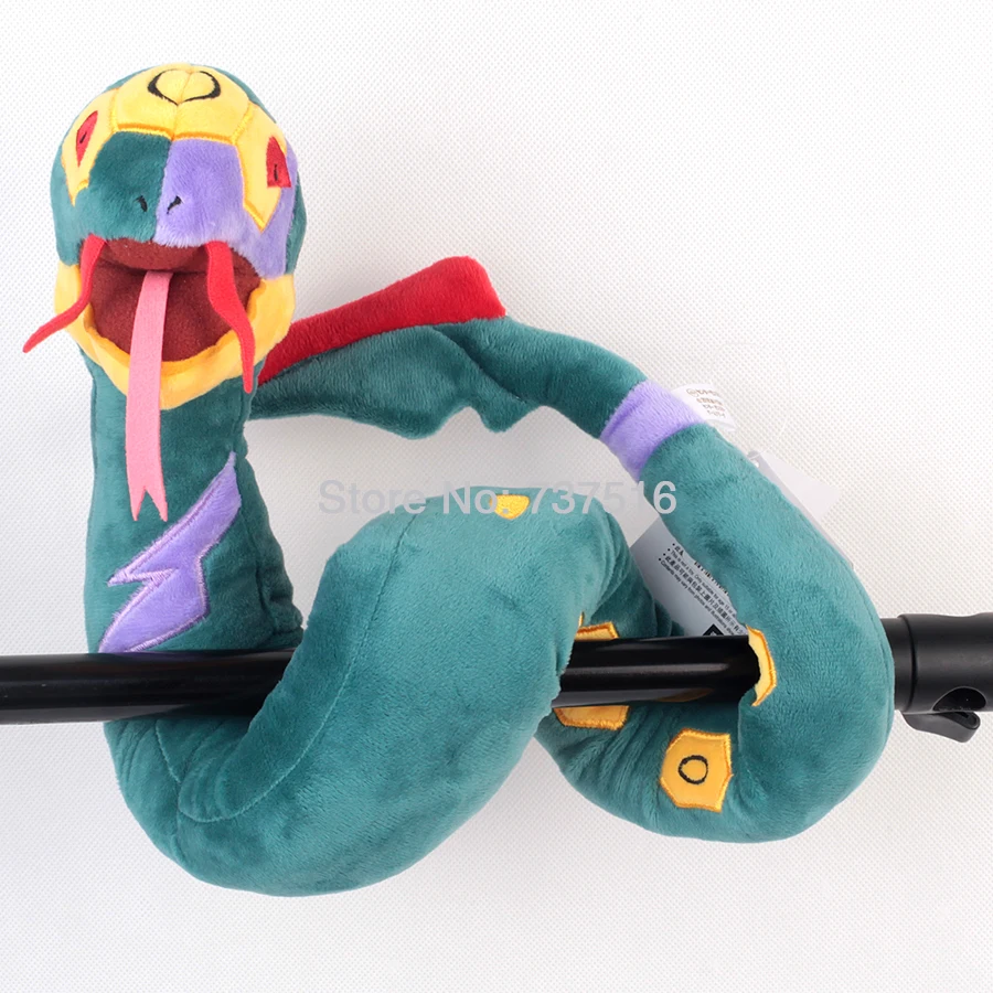 Аниме Seviper плюшевые длинные клыки темная игрушка "Змея" мягкие животные мягкие куклы для Дети Детские подарки 36 дюймов