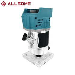 Tondeuse électrique sans fil 880W, travail du bois, rainurage, fraiseuse à bois avec 5 lames 