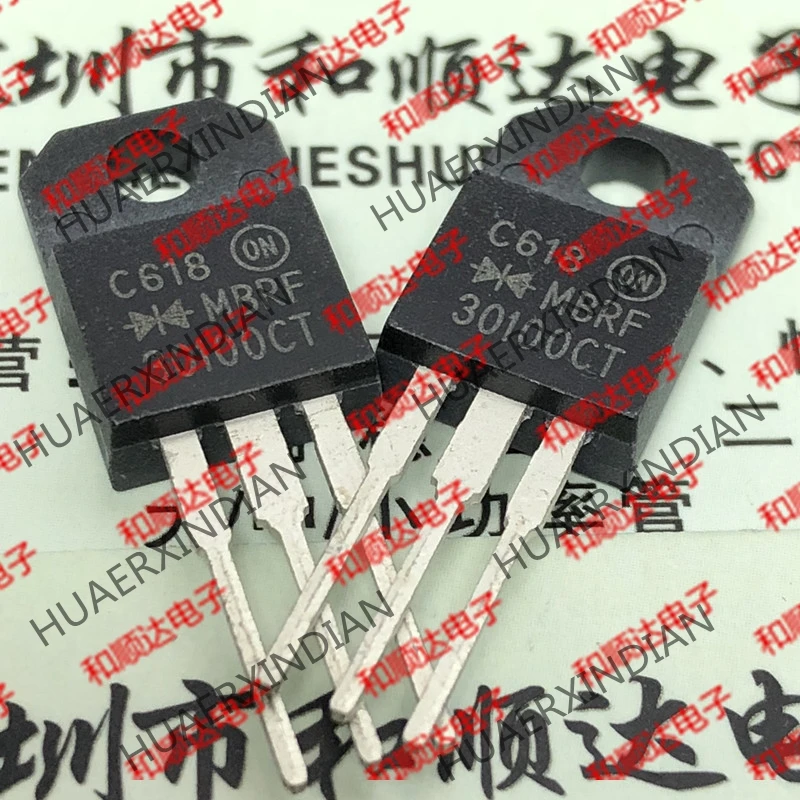 10 шт./лот и MBRF30100CT TO-220F 100V
