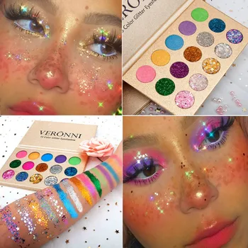 

Eye Shadow Palette Glitter Waterproof Make Up Pressed Pigment Professional Makeup 15 Color Matte Eyeshadow Palette