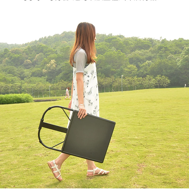 Foldable Computer Table Adjustable &Portable Laptop Desk Rotate Laptop Bed Tablek 43*43CM Computer Desk
