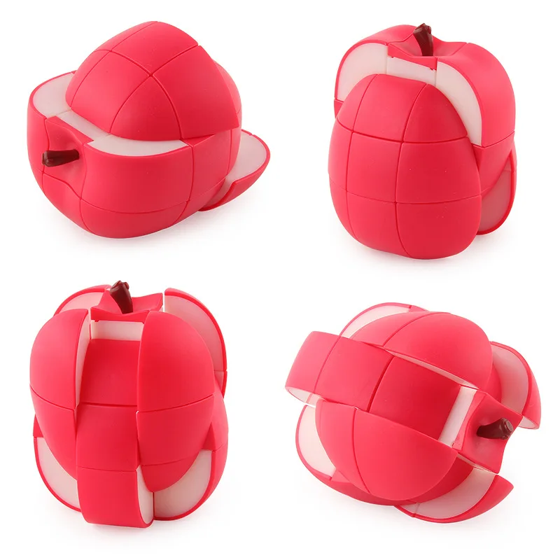 Fruit Magic Cube Pack Professional Stickerless Banana Apple Lemon Cube Puzzle Game Speed Cubing Funny Toys (2)