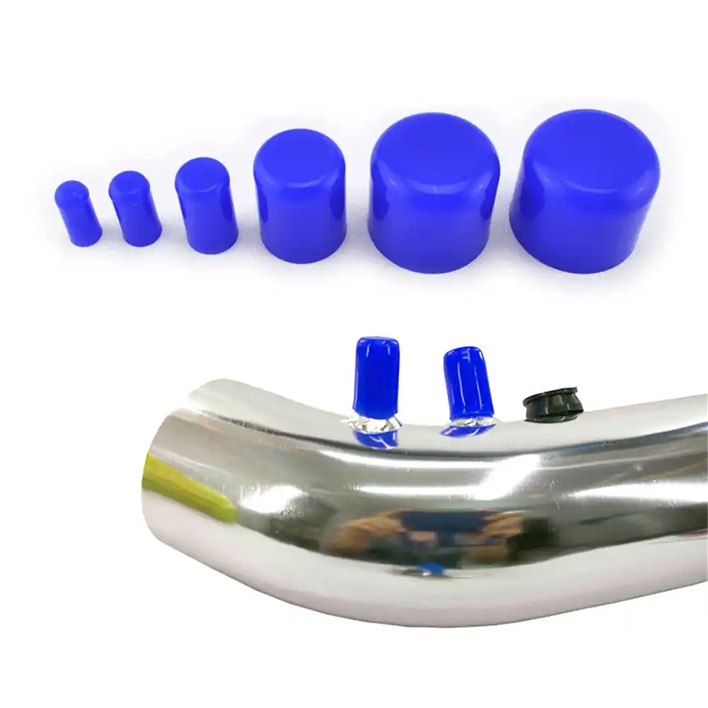 5PCS Silicone Blanking Cap Intake Vacuum Hose End Bung Plug Caps Black