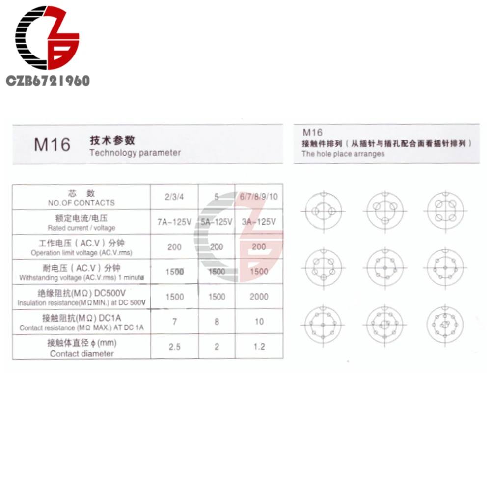 航空插头GX16规格书 (1)