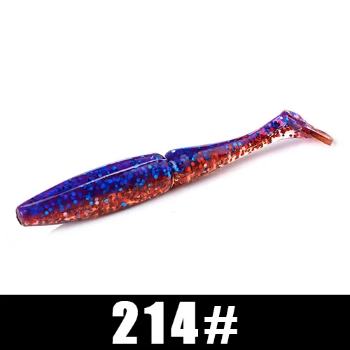 FISH KING 6 шт./упак., мягкие приманки, приманка для рыбалки 105 мм, 11 г, приманка для плавания, форель, Мягкая наживка для рыбалки воблер, искусственная приманка для щуки - Цвет: 214