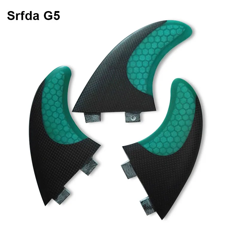 Green No logo G5 G5 Quillas Keels стекловолокно серфинговая доска двигатели руль плавник для серфинга FCS fin G5 3 шт доска для серфинга задний коврик aletas доска для серфинга плавники T - Цвет: Green No logo G5