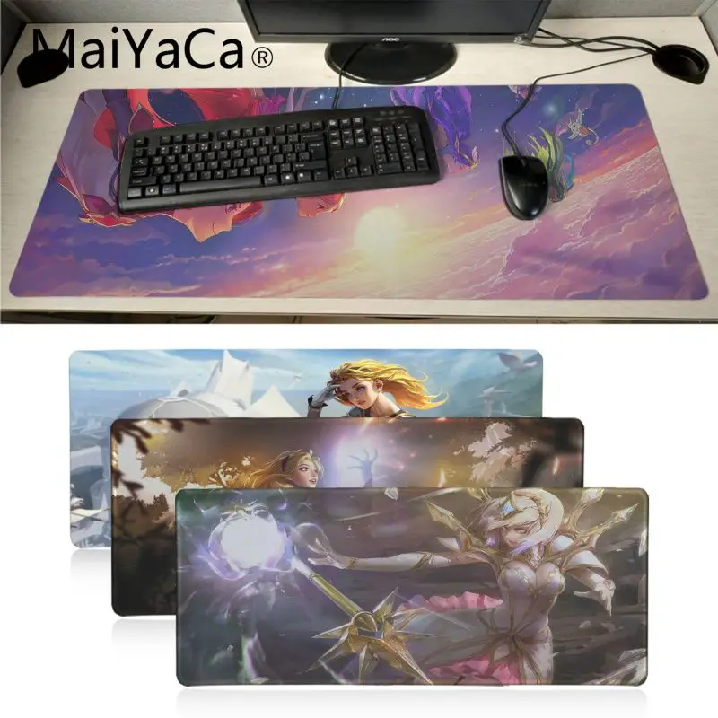 Коврик для мыши MaiYaCa League of Legends девочек комфортный игровой коврик с закругленными
