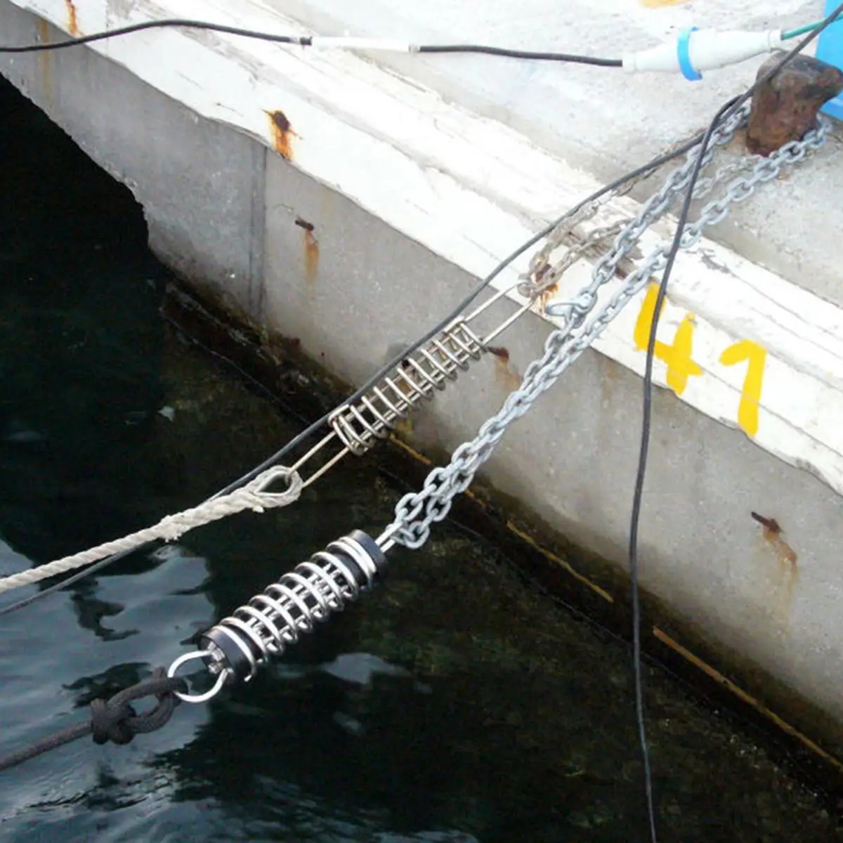 Лодка Стыковочная пружина из нержавеющей стали 316 AISI демпфер Snubber морские пружины 9,5 см устойчивость к коррозии Максимальная нагрузка 500 кг