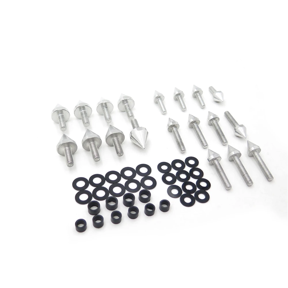 

Aftermarket БЕСПЛАТНАЯ ДОСТАВКА мотоциклетные Запчасти Алюминиевый обтекатель болт аппаратные средства для 04-07 Honda CBR1000RR CBR600RR 03-06 600RR серебро