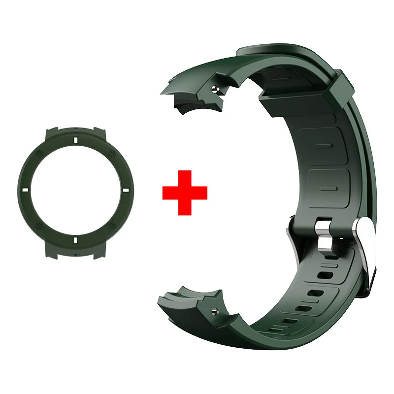 cover and strap Ремешок для часов amazfit verge A1801 huami 3 band SIKAI сменный Браслет SIKAI также для verge lite - Цвет: cover and strap