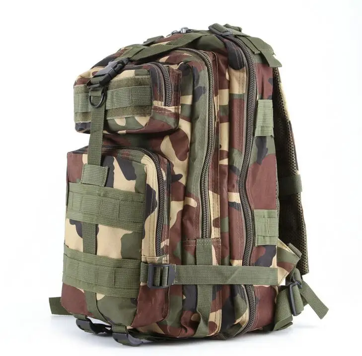 Jungle Camo 3P военный рюкзак армейский тактический рюкзак Открытый спортивный наплечный рюкзак треккинг Кемпинг Туризм камуфляж рюкзак - Цвет: Jungle Camo